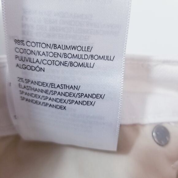 Liverpool The Girlfriend Luna White Mend Distressed Jeans High Rise Rolled Hem - Picture 10 of 13